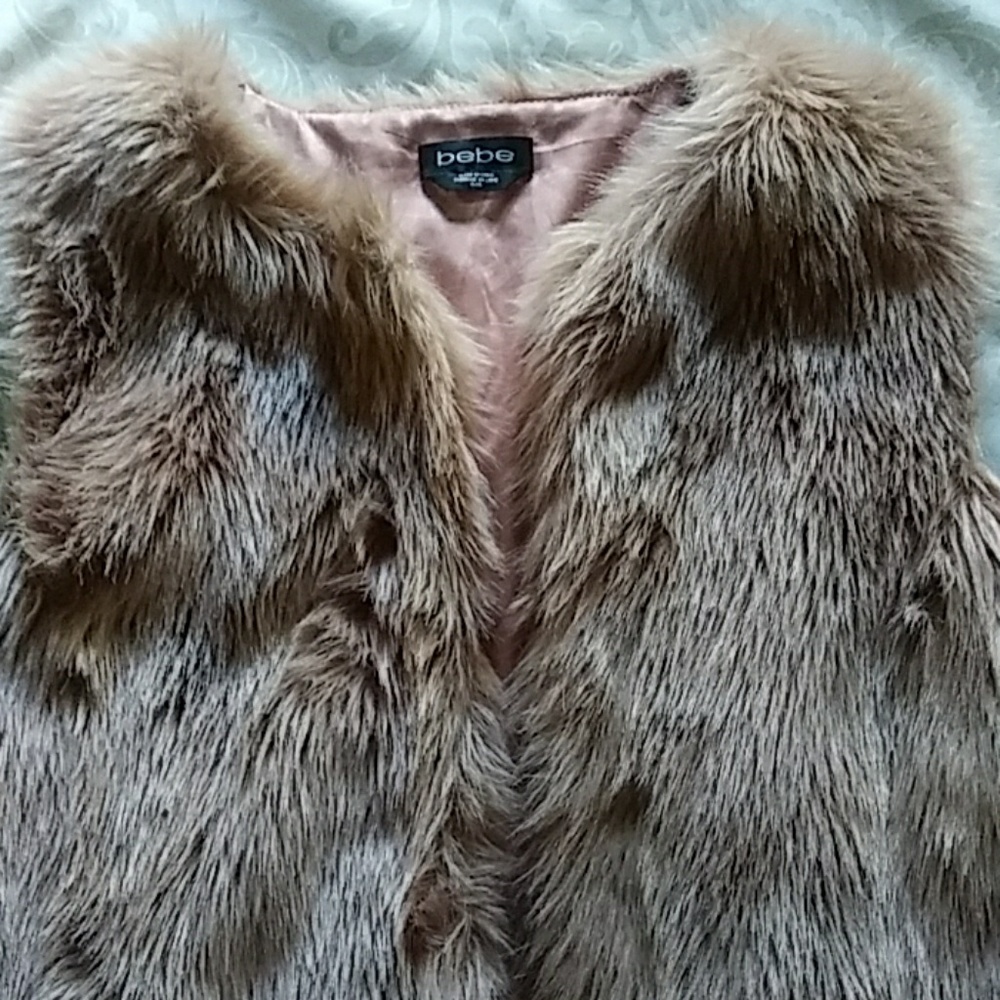 Bebe Faux Fur Vest
